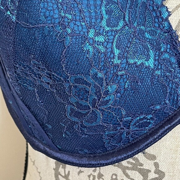 Adore me Womens Push up Padded Bra size 36DD Floral Underwire Lace  Sexy NWT - Picture 4 of 12